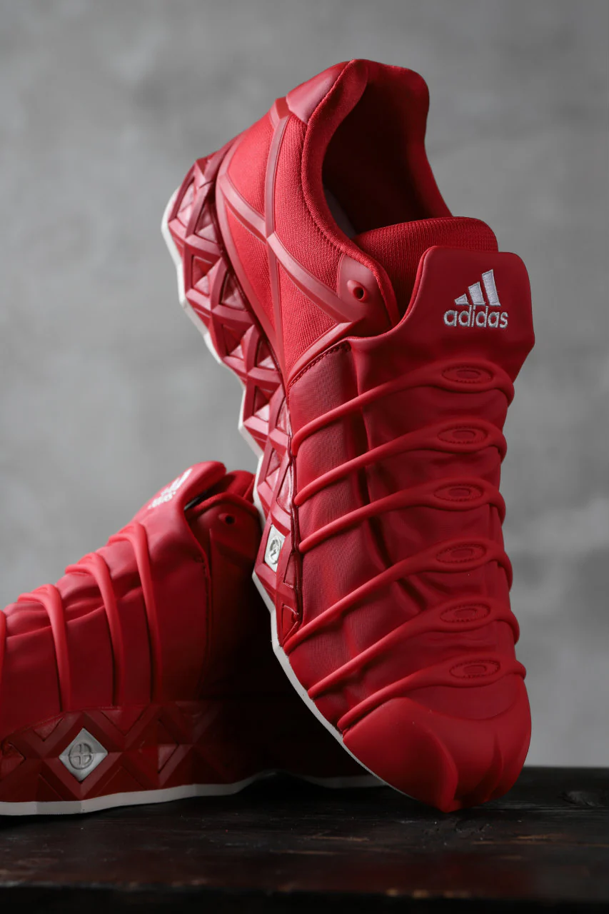 Y-3 Yohji Yamamoto (YUUTO) MIX TEXTILE LOW -CUT SNEAKERS (RED) - Image 20