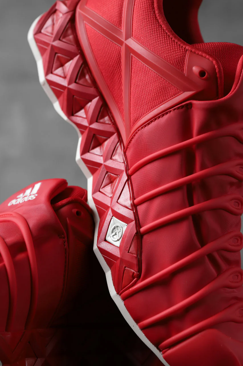 Y-3 Yohji Yamamoto (YUUTO) MIX TEXTILE LOW -CUT SNEAKERS (RED) - Image 21