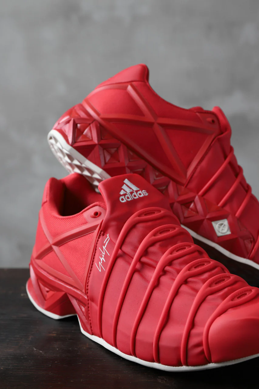 Y-3 Yohji Yamamoto (YUUTO) MIX TEXTILE LOW -CUT SNEAKERS (RED) - Image 22