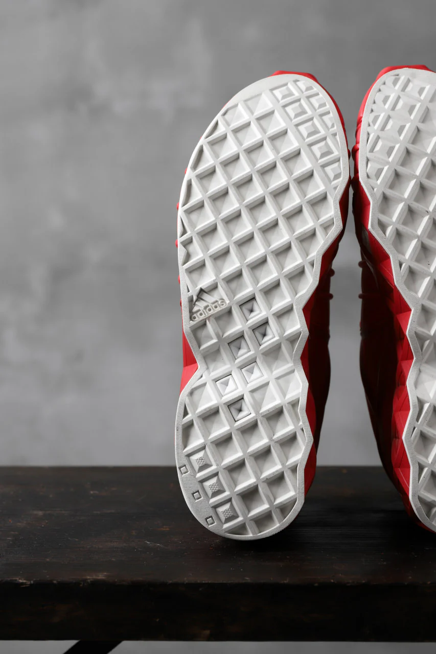 Y-3 Yohji Yamamoto (YUUTO) MIX TEXTILE LOW -CUT SNEAKERS (RED) - Image 23