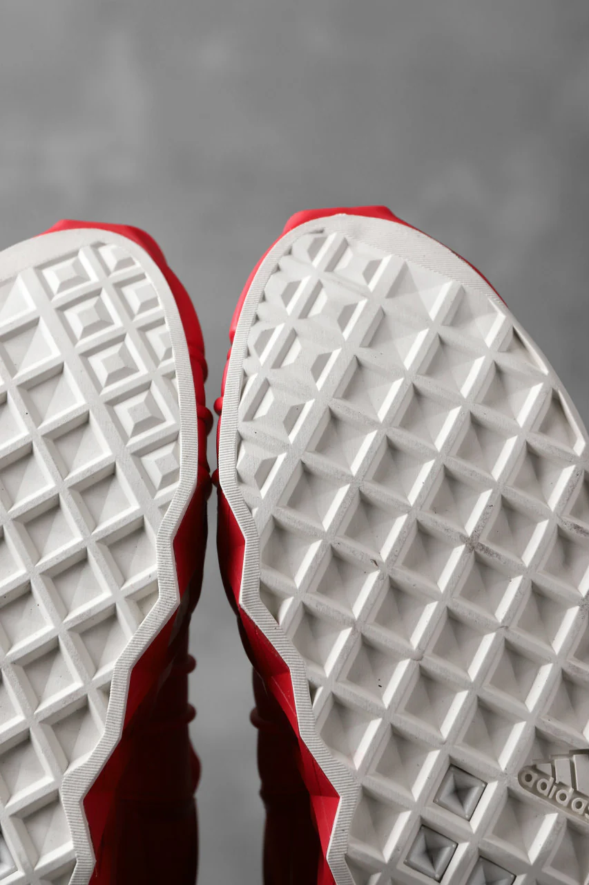 Y-3 Yohji Yamamoto (YUUTO) MIX TEXTILE LOW -CUT SNEAKERS (RED) - Image 25