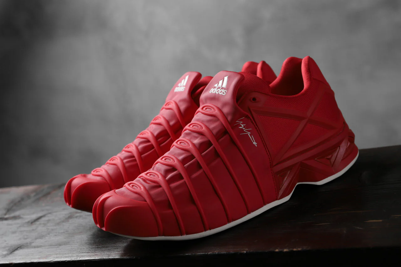 Y-3 Yohji Yamamoto (YUUTO) MIX TEXTILE LOW -CUT SNEAKERS (RED) - Image 27