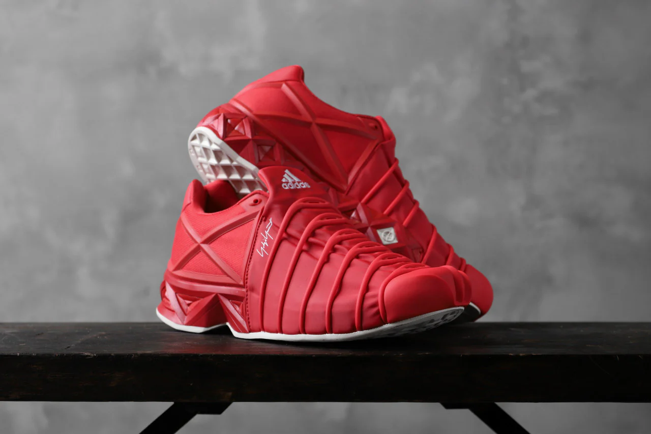 Y-3 Yohji Yamamoto (YUUTO) MIX TEXTILE LOW -CUT SNEAKERS (RED) - Image 29