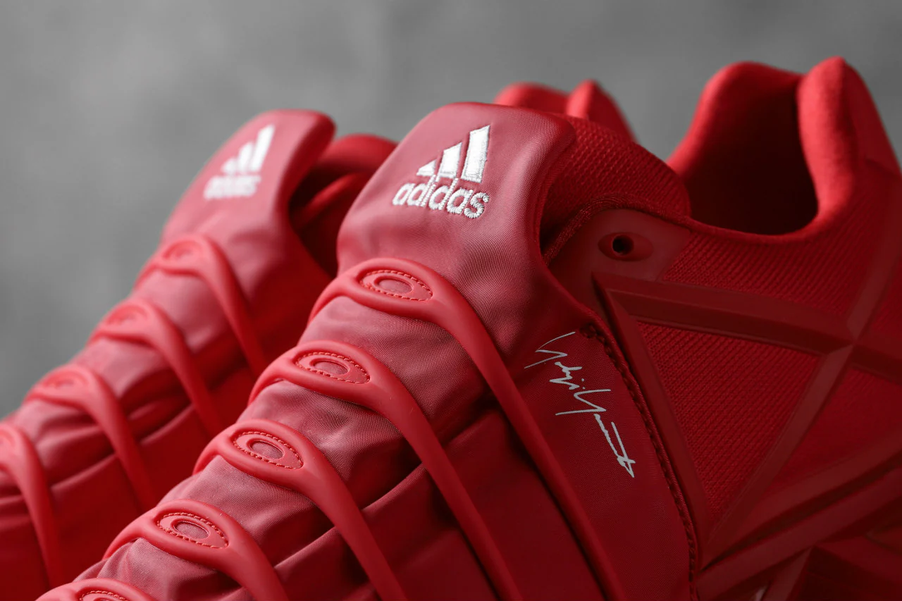 Y-3 Yohji Yamamoto (YUUTO) MIX TEXTILE LOW -CUT SNEAKERS (RED) - Image 32