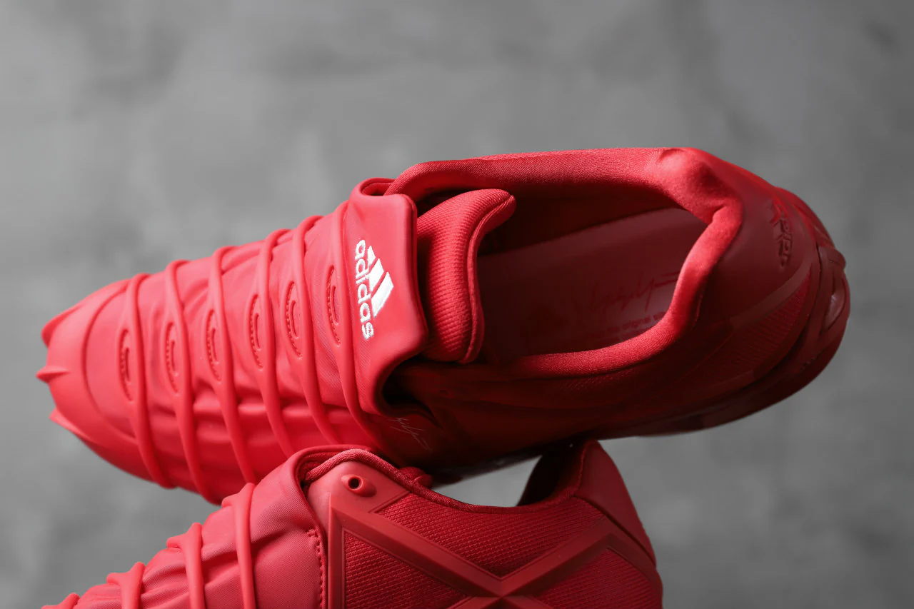 Y-3 Yohji Yamamoto (YUUTO) MIX TEXTILE LOW -CUT SNEAKERS (RED) - Image 33