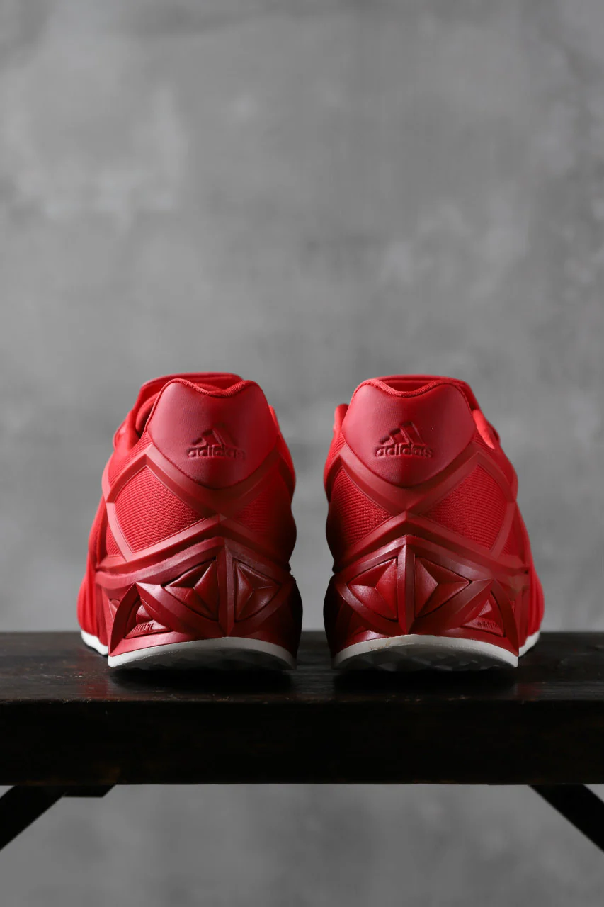 Y-3 Yohji Yamamoto (YUUTO) MIX TEXTILE LOW -CUT SNEAKERS (RED) - Image 4