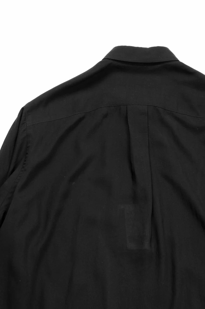 Y's for men REGULAR COLLAR SHIRT WITH BLACK FLOWER PRINT (BLACK) - Image 11