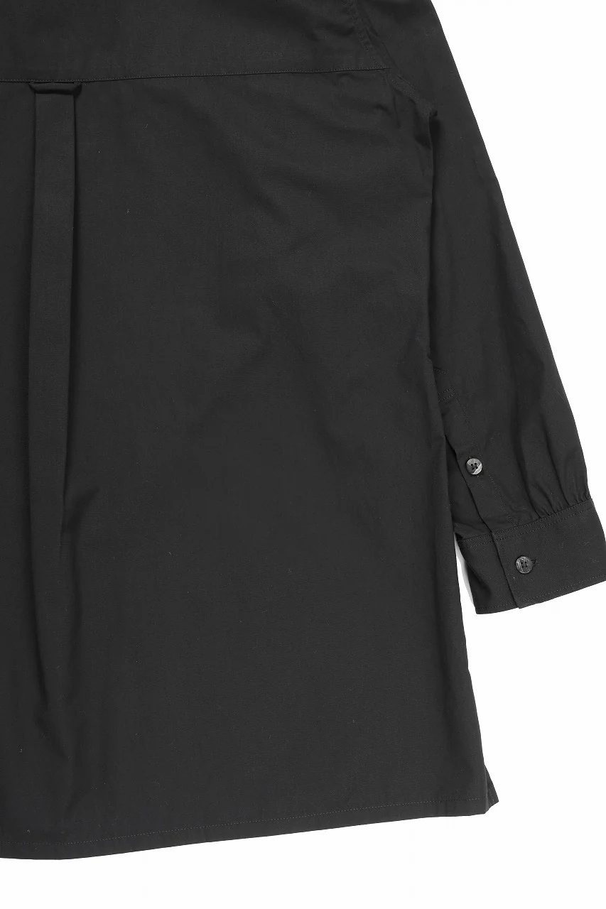 Y's for men SPARE COLLAR SHIRT / 40 BROAD COTTON (BLACK) - Image 11