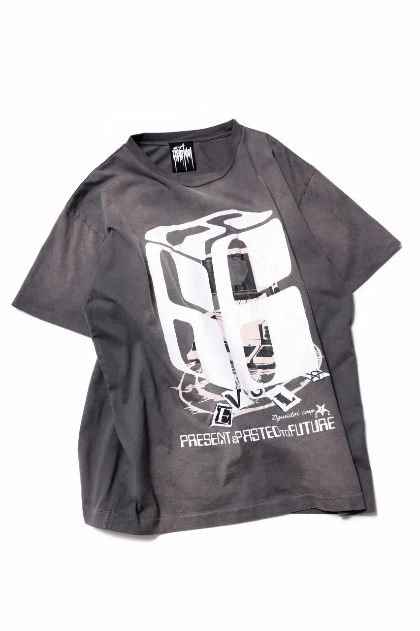 ZIG UR IDOL FADED & CRACKED SS TOPS - 666 (VINTAGE GREY) - Image 3