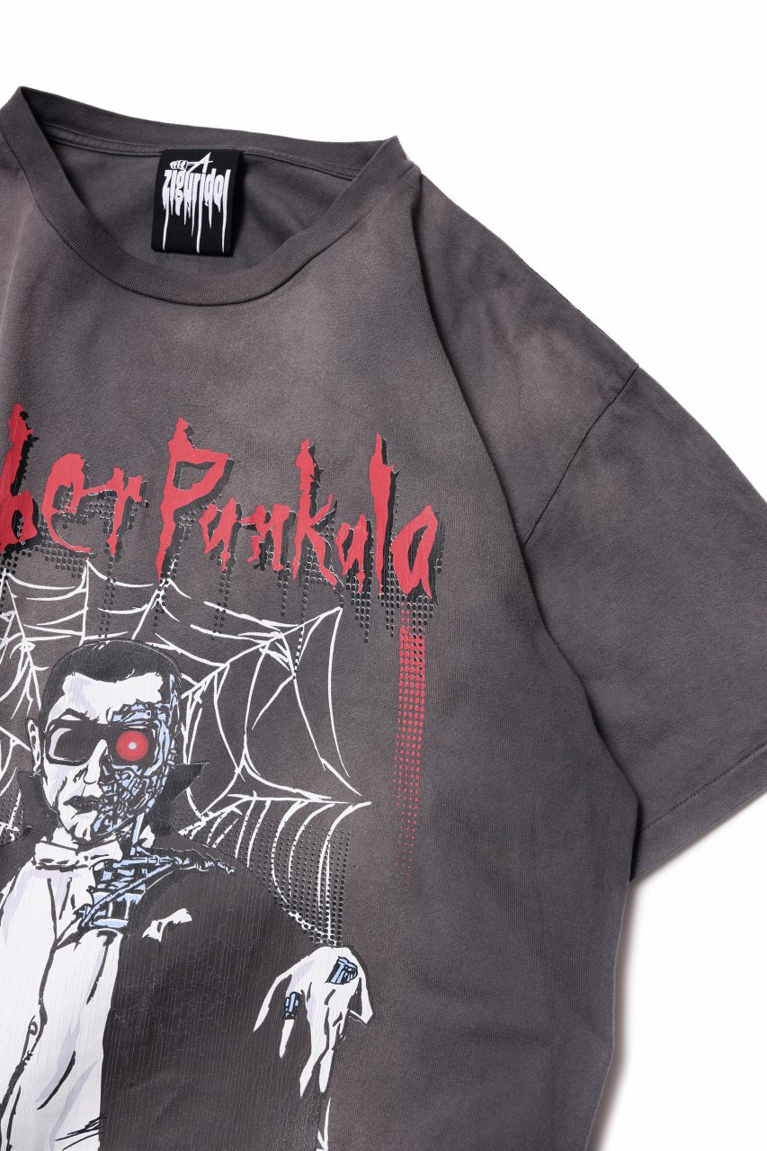 ZIG UR IDOL FADED & CRACKED SS TOPS - Cyber Punkula (VINTAGE GREY) - Image 3