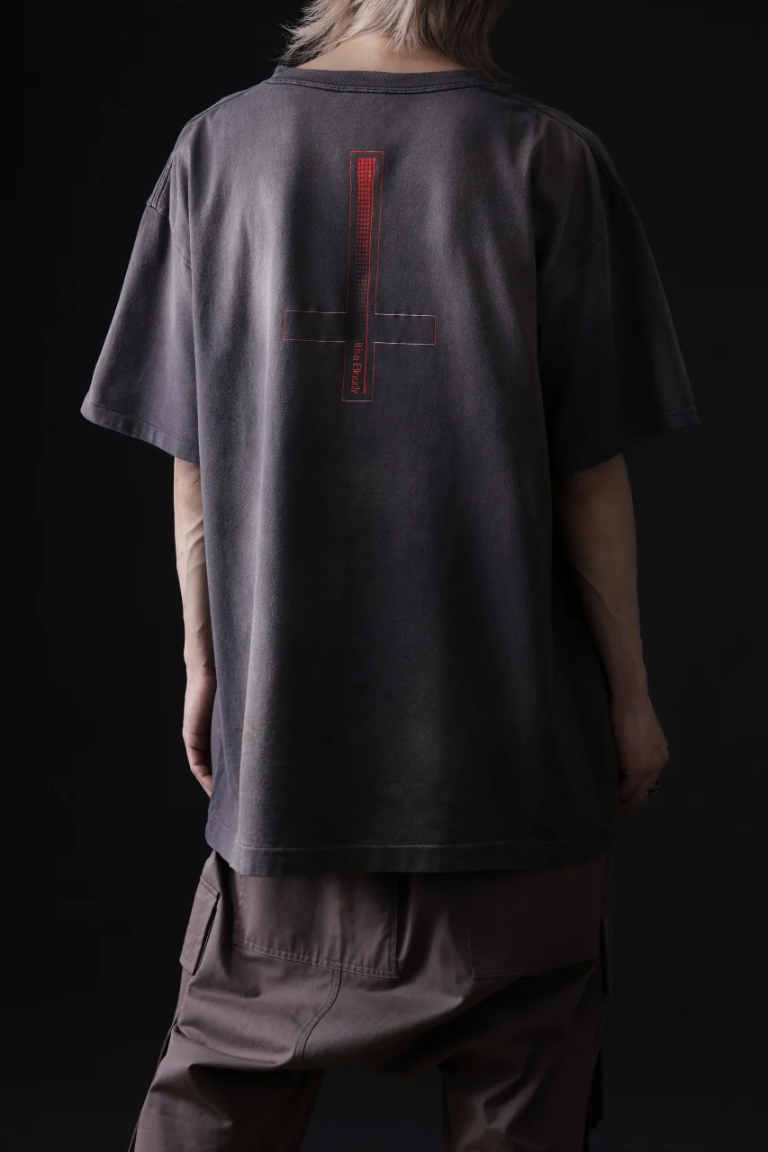 ZIG UR IDOL FADED & CRACKED SS TOPS - Cyber Punkula (VINTAGE GREY) - Image 4