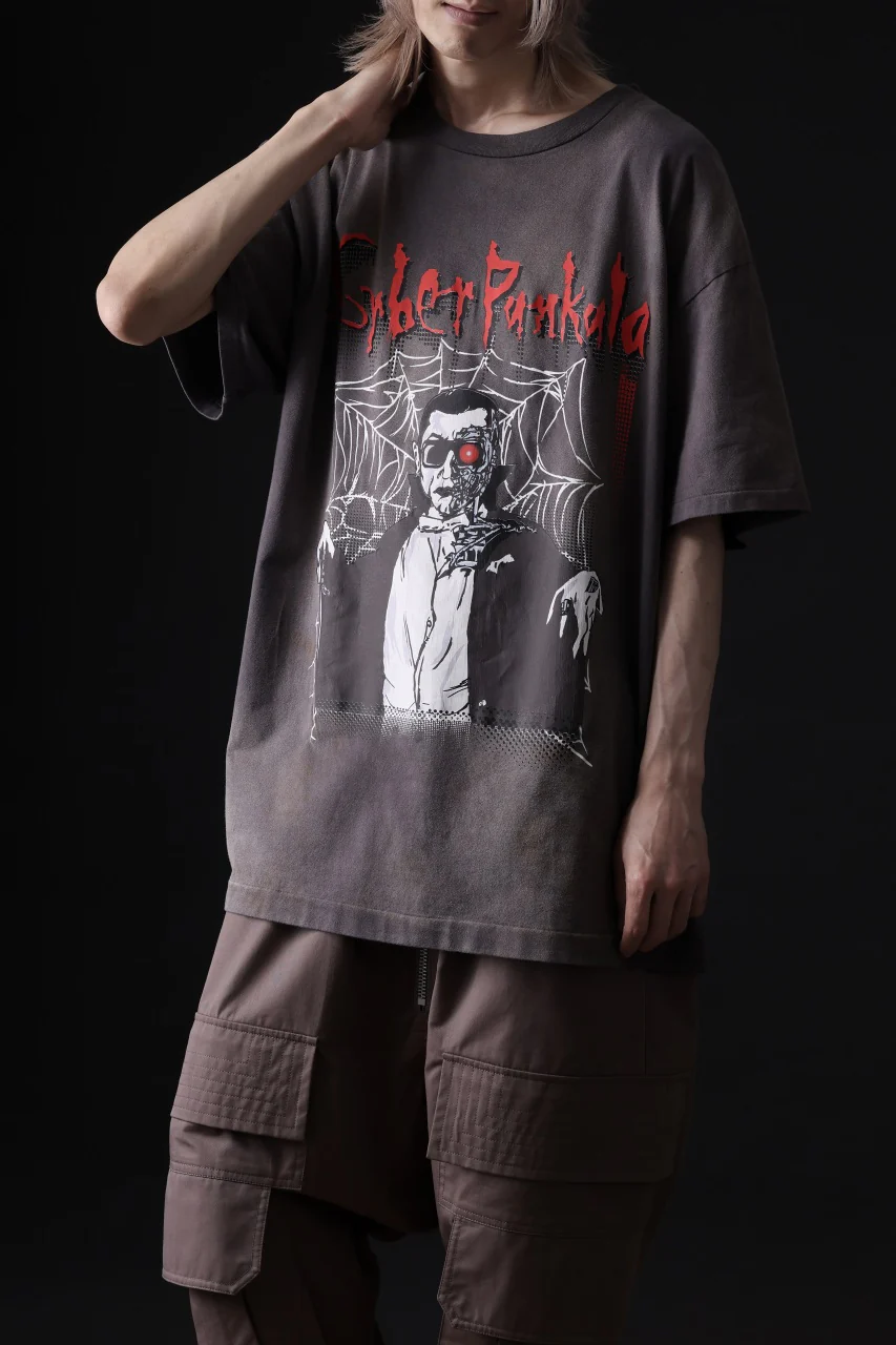 ZIG UR IDOL FADED & CRACKED SS TOPS - Cyber Punkula (VINTAGE GREY) - Image 5