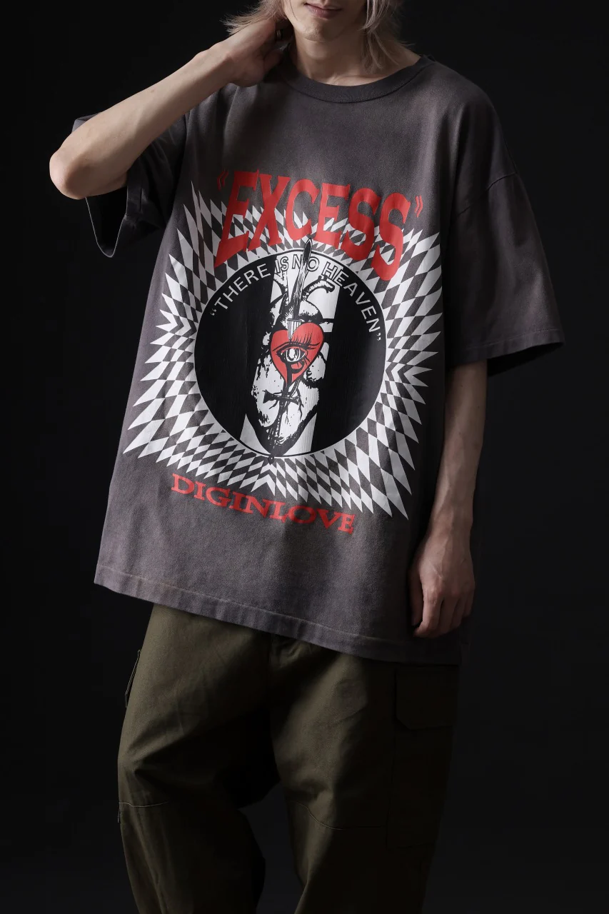 ZIG UR IDOL FADED & CRACKED SS TOPS - EXCESS (VINTAGE GREY) - Image 3