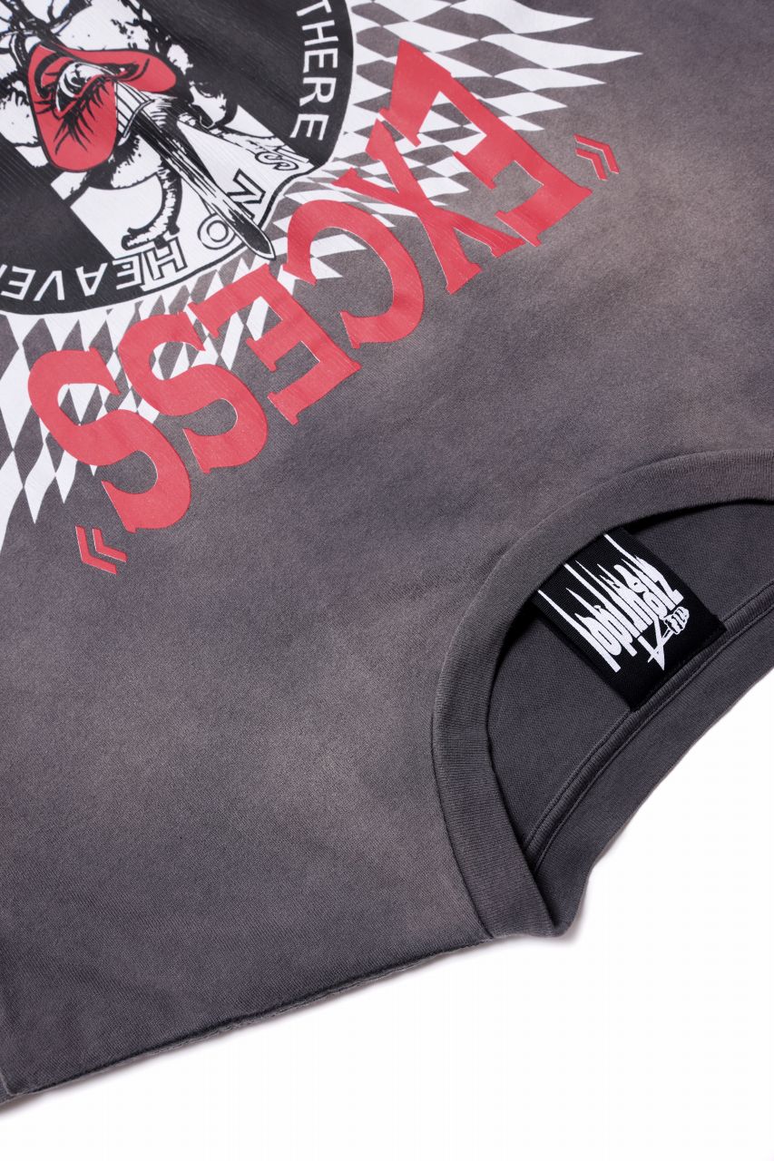 ZIG UR IDOL FADED & CRACKED SS TOPS - EXCESS (VINTAGE GREY) - Image 6